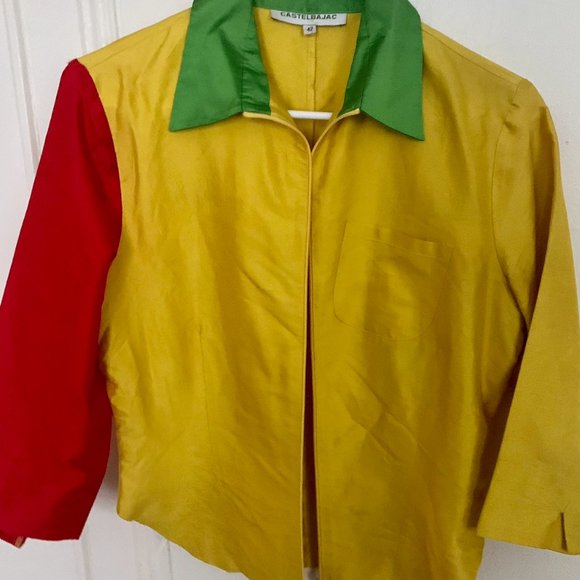 JC de Castelbajac 100% Silk Zipper Blouse - Picture 5 of 10